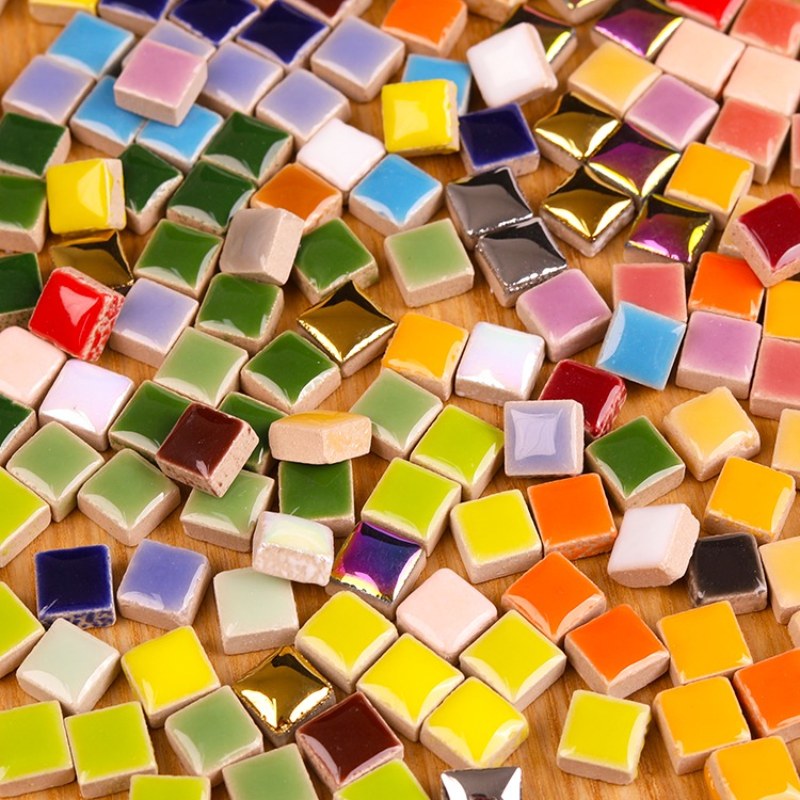 Ceramic Tile Blank - 100g Piastrelle in Ceramica per Mosaico